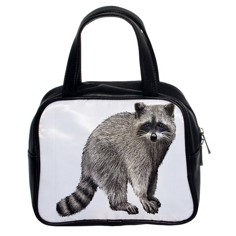 Raccoon Classic Handbag (Two Sides) from ArtsNow.com Front