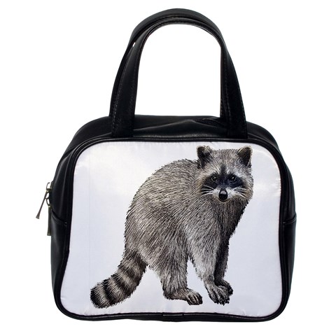 Raccoon Classic Handbag (Two Sides) from ArtsNow.com Back