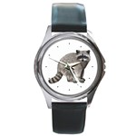 Raccoon Round Metal Watch