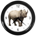 Rhinoceros Wall Clock (Black)