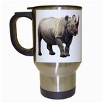 Rhinoceros Travel Mug (White)