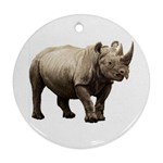 Rhinoceros Ornament (Round)