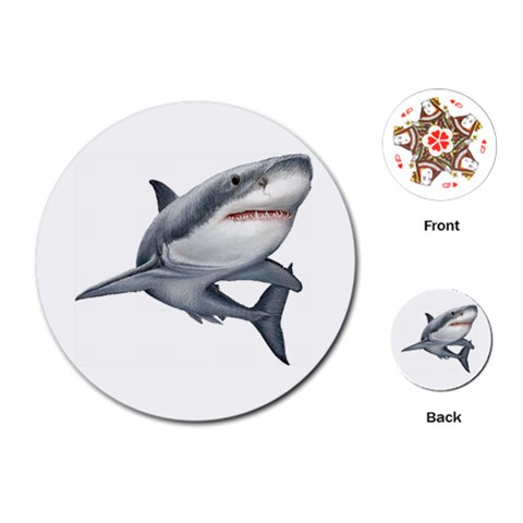 Shark Playing Cards (Round) from ArtsNow.com Front