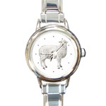 Sheep Round Italian Charm Watch