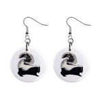 Skunk 1  Button Earrings