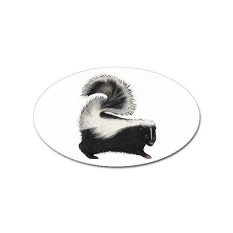 Skunk Sticker (Oval) from ArtsNow.com Front