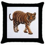 Tiger Throw Pillow Case (Black)