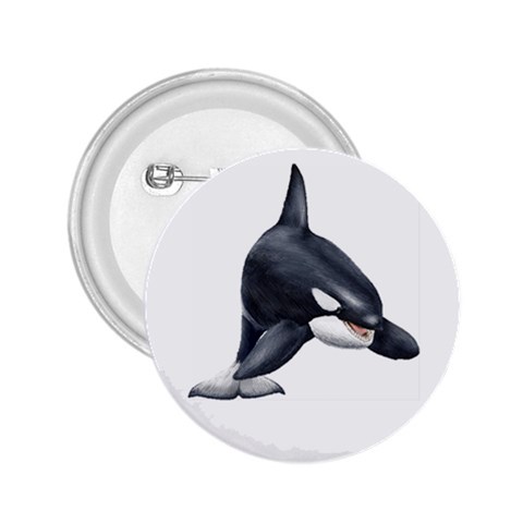 Killer Whale Orca 2.25  Button from ArtsNow.com Front