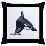 Killer Whale Orca Throw Pillow Case (Black)