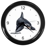 Killer Whale Orca Wall Clock (Black)