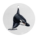 Killer Whale Orca Ornament (Round)