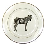 Zebra Porcelain Plate