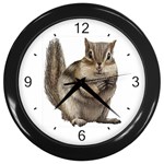 Chipmunk Wall Clock (Black)