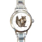 Chipmunk Round Italian Charm Watch