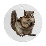 Chipmunk Ornament (Round)