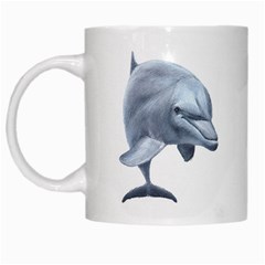 Dolphin White Mug from ArtsNow.com Left