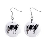 Cow 1  Button Earrings