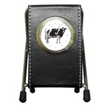 Cow Pen Holder Desk Clock