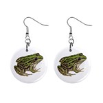 Frog 1  Button Earrings