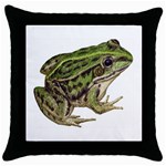 Frog Throw Pillow Case (Black)