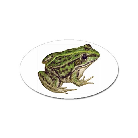 Frog Sticker (Oval) from ArtsNow.com Front