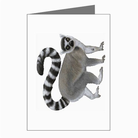 Lemur Greeting Cards (Pkg of 8) from ArtsNow.com Left