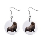 Seal 1  Button Earrings