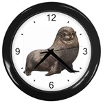 Seal Wall Clock (Black)