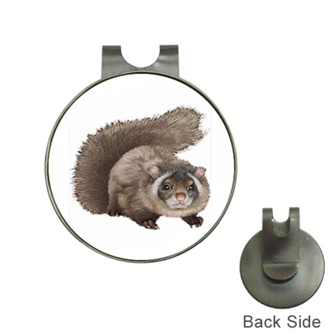 Squirrel Golf Ball Marker Hat Clip from ArtsNow.com Front