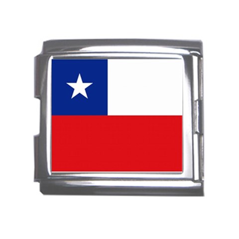 Chilean Flag Chile Mega Link Italian Charm (18mm) from ArtsNow.com Front