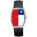 Chilean Flag Chile Barrel Style Metal Watch