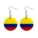 Colombian Flag Colombia 1  Button Earrings