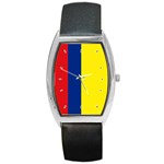 Colombian Flag Colombia Barrel Style Metal Watch