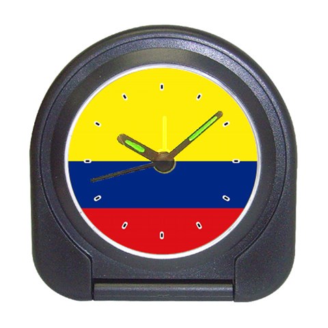 Colombian Flag Colombia Travel Alarm Clock from ArtsNow.com Front