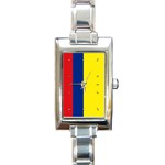 Colombian Flag Colombia Rectangular Italian Charm Watch