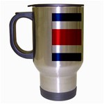 Costa Rician Flag Costa Rica Travel Mug (Silver Gray)