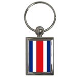 Costa Rician Flag Costa Rica Key Chain (Rectangle)