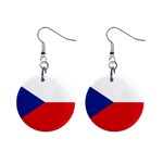 Czech Republic 1  Button Earrings