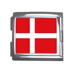 Denmark Flag Mega Link Italian Charm (18mm)