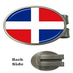 Dominican Republic Flag Money Clip (Oval)