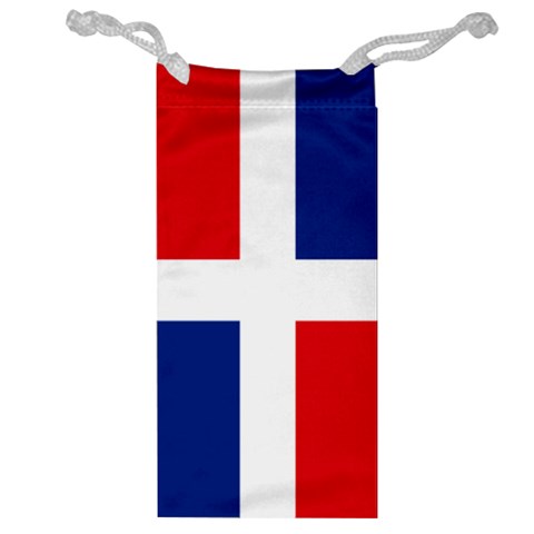 Dominican Republic Flag Jewelry Bag from ArtsNow.com Front