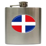 Dominican Republic Flag Hip Flask (6 oz)