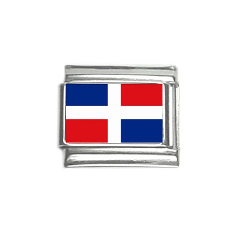 Dominican Republic Flag Italian Charm (9mm) from ArtsNow.com Front