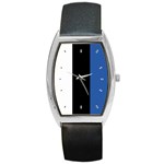 Estonian Flag Estonia Barrel Style Metal Watch