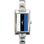 Estonian Flag Estonia Rectangular Italian Charm Watch