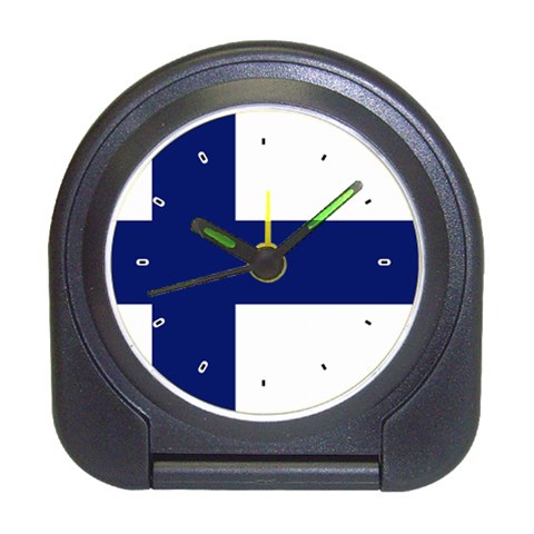 Finland Flag Travel Alarm Clock from ArtsNow.com Front