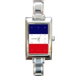 French Flag France Rectangular Italian Charm Watch