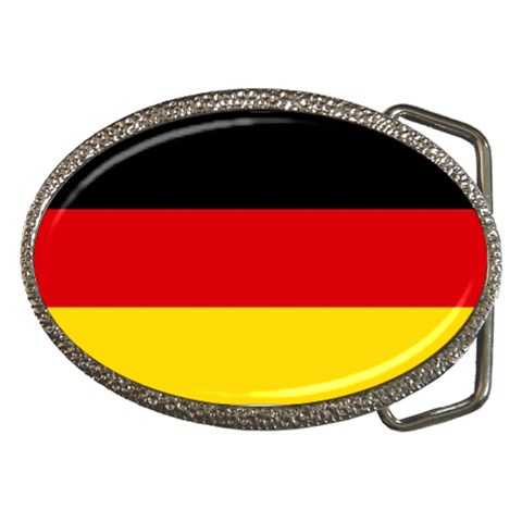 German Flag Germany Belt Buckle from ArtsNow.com Front