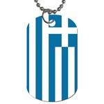 Greek Flag Greece Dog Tag (One Side)