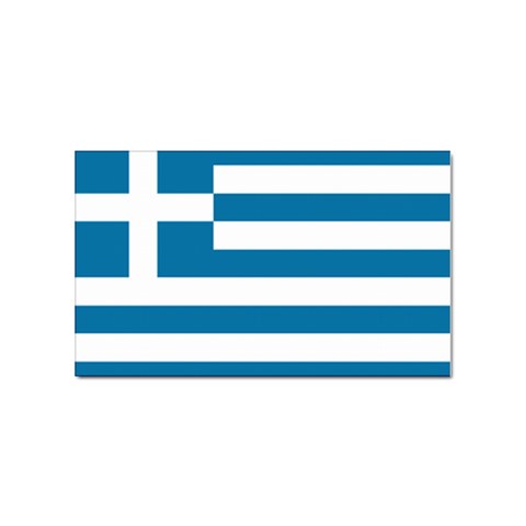 Greek Flag Greece Sticker (Rectangular) from ArtsNow.com Front